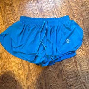Blue flowy shorts